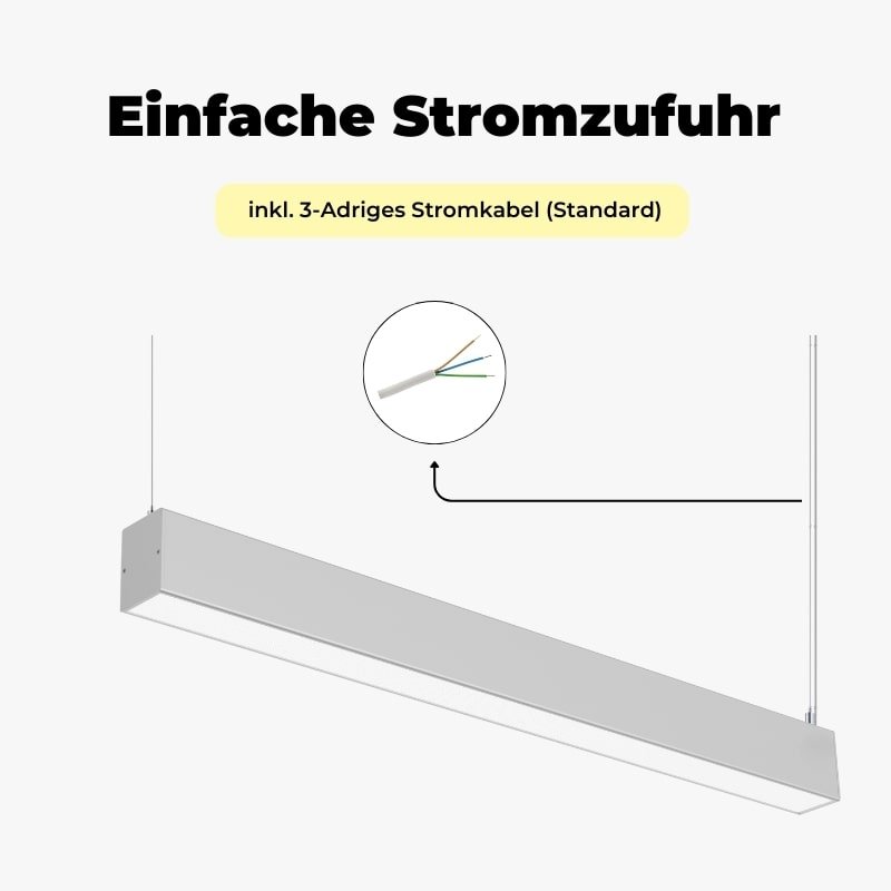 Büro Pendelleuchte Edge - Stromzufuhr