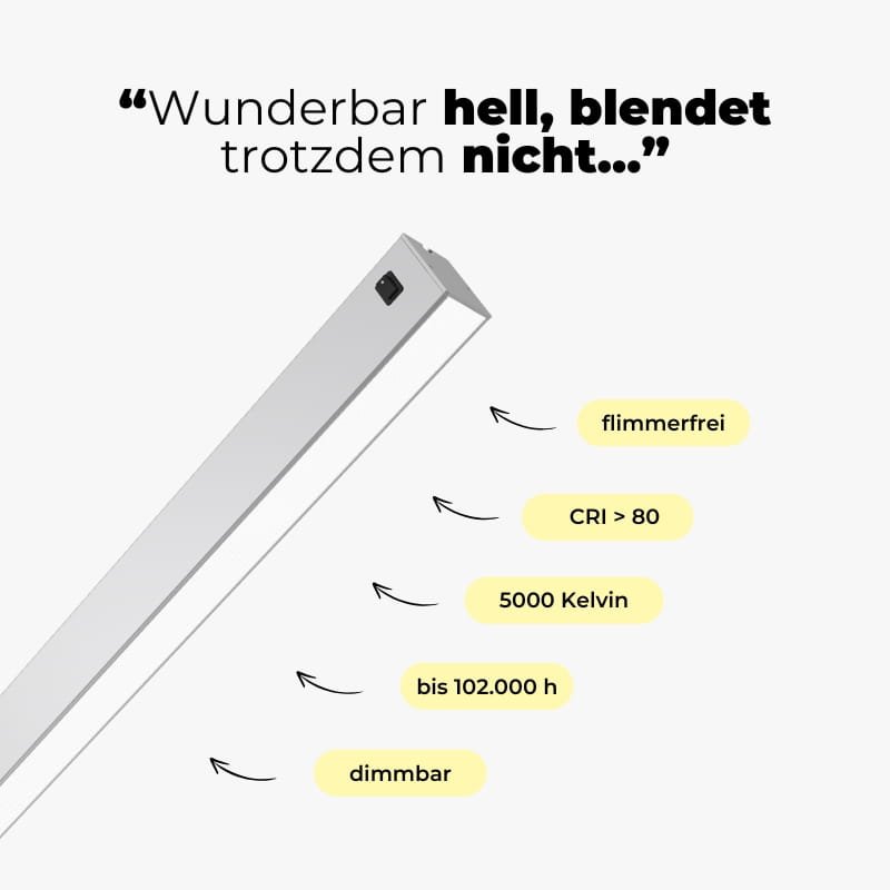 LED Systemleuchte dimmbar
