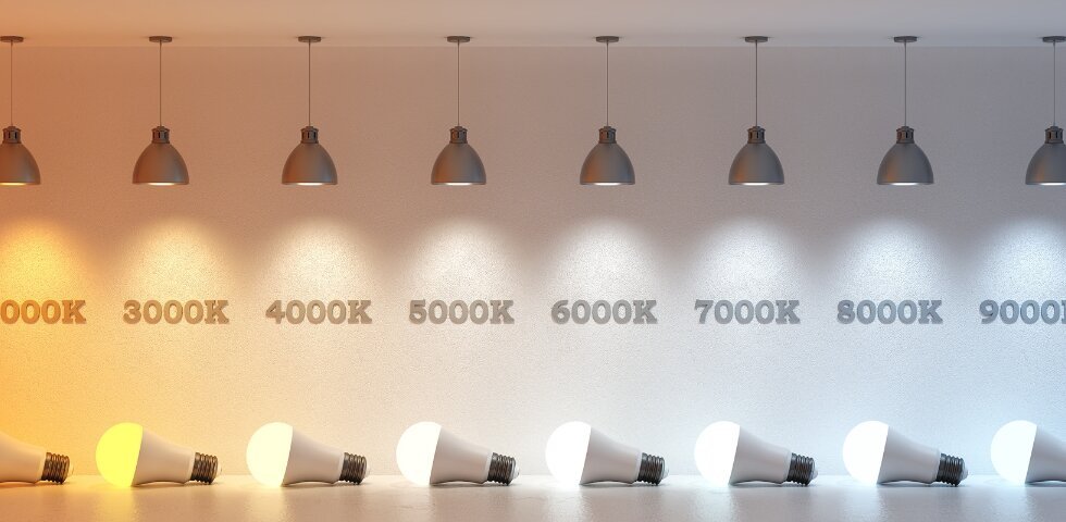 Farbtemperatur einer LED Leuchte