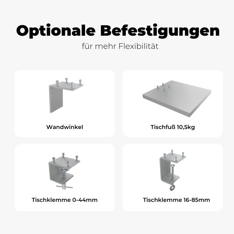 Flexarmleuchte FLEX MFL - Befestigungen-min