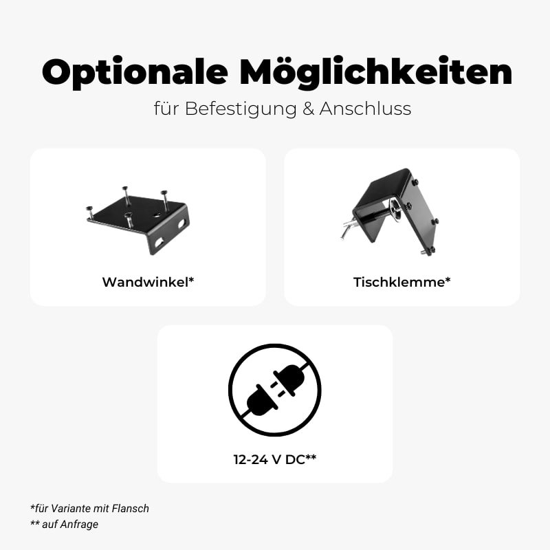 Flexarmleuchte FLEX MFS - Befestigungen-min