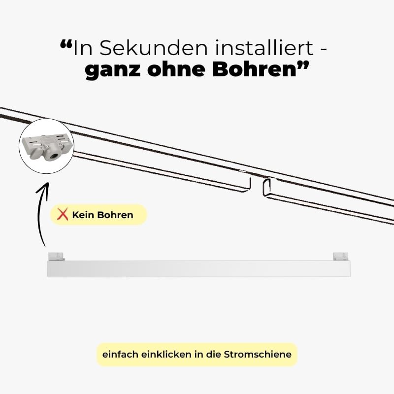 In Sekunden installiert - einklicken in die Stromschiene-min