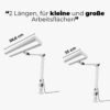 LED Gelenkleuchte Standard Line - verschiedene Ausladungen