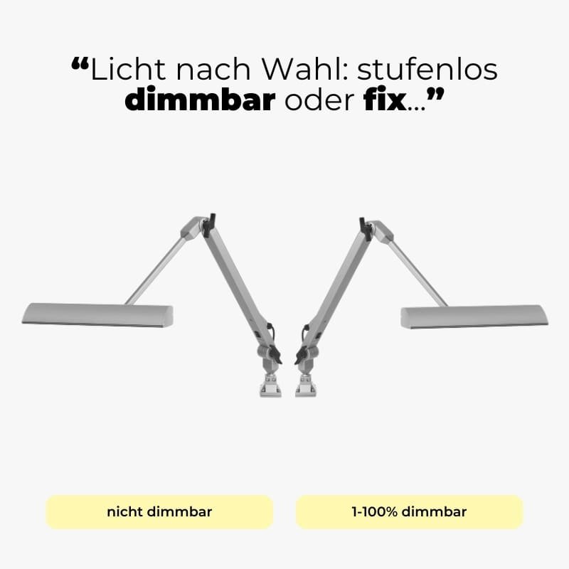 LED Industrie Gelenkarmleuchte Allround Dimmung-min