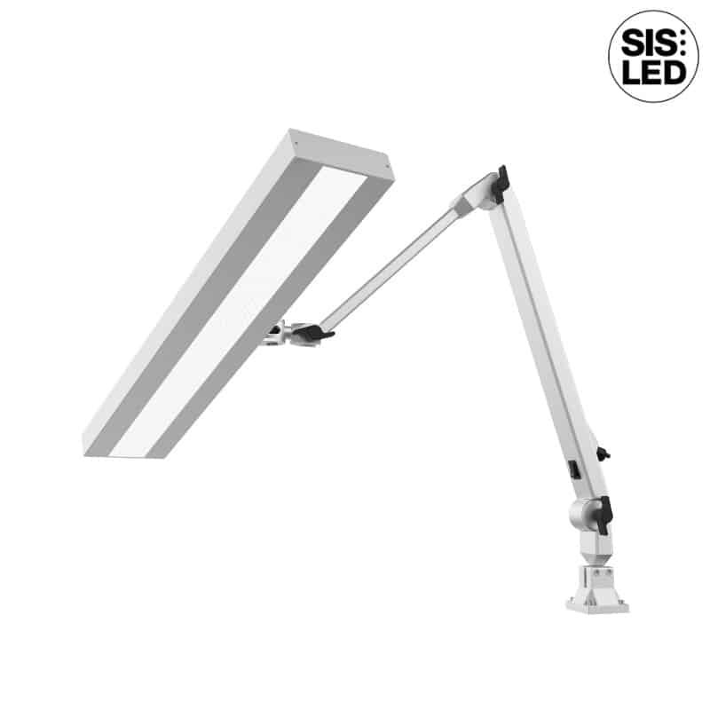 LED Industrie Gelenkleuchte GSL - Farbe silber