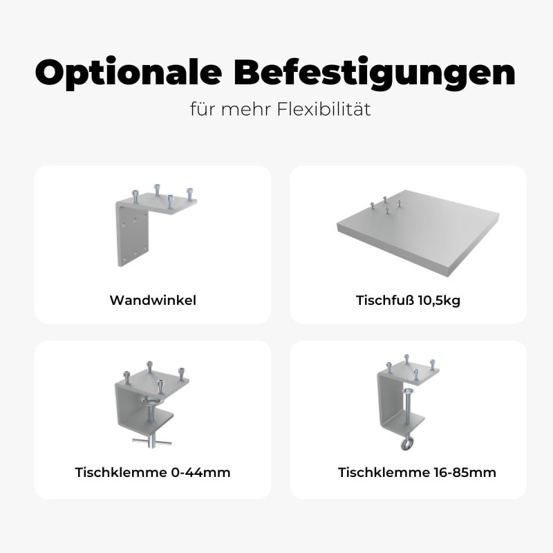 LED Industrie Gelenkleuchte GSL-Optionale Befestigungen-min