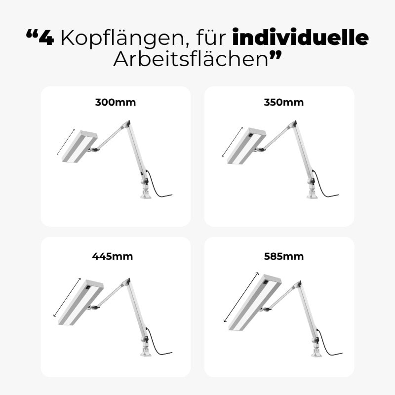 LED Industrie Gelenkleuchte GSL - verschiedene Ausladungen-min