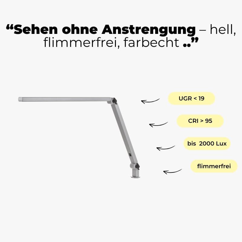 LED Tischleuchte Büro Take 5 mit hervorragenden Lichteigenschaften-min