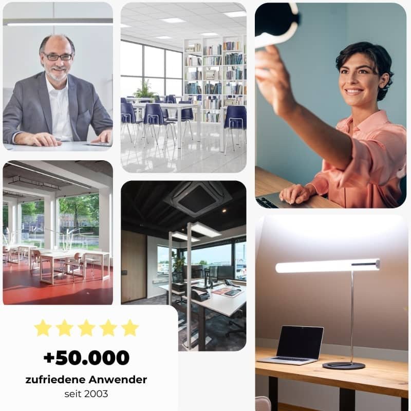 LED Tischleuchten Büro Kundenimpressionen-min