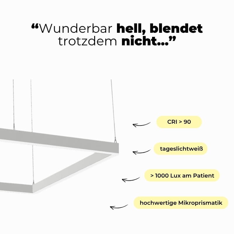 Praxisleuchte U-Dent - Benefits