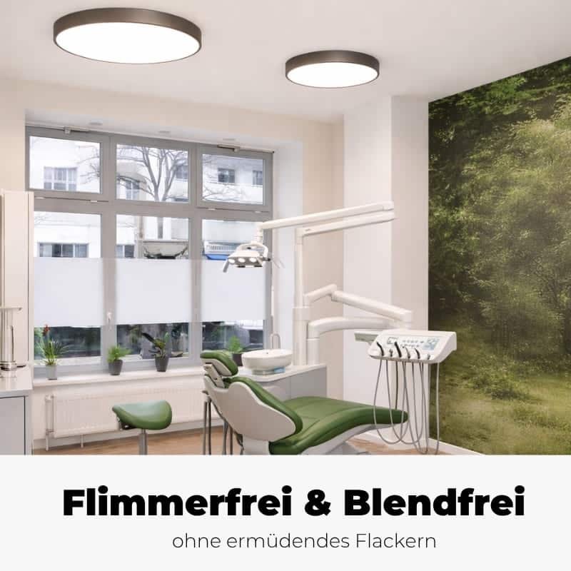 ROUND Dent Anbau - Flimmerfrei & Blendfrei