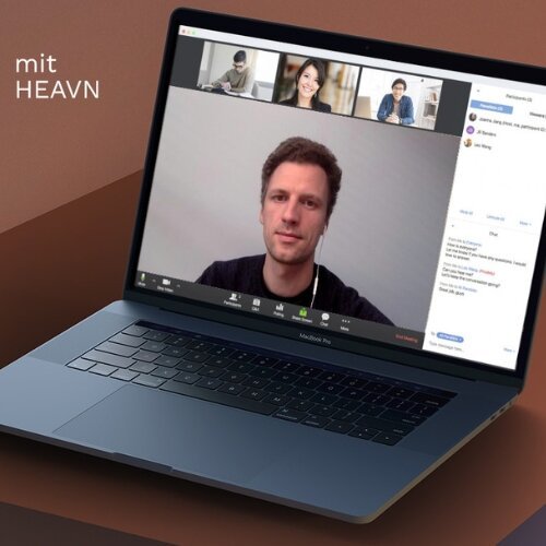 Videokonferenz mit HEAVN One Tageslichtleuchte